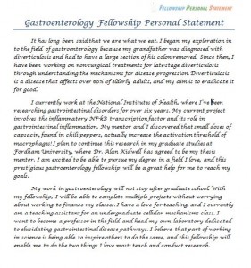 Pediatric personal statements for residency