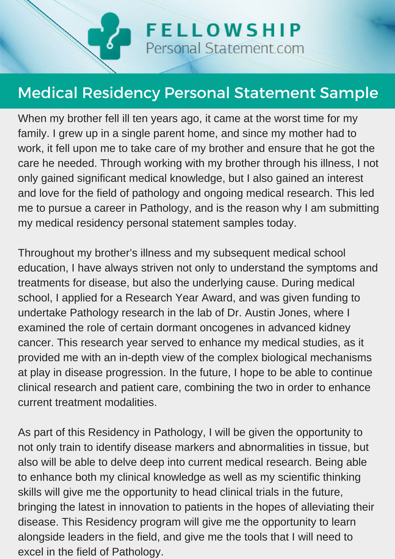 successful medicine personal statement examples